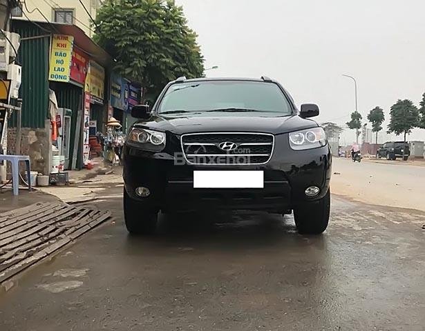 Bán xe Hyundai Santa Fe năm sản xuất 2007, màu đen, nhập khẩu