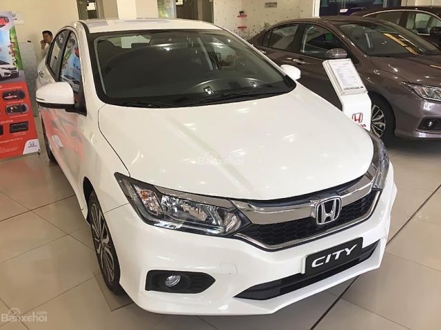 Bán ô tô Honda City 1.5TOP 2018, màu trắng, 599tr