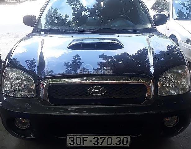 Bán xe Hyundai Santa Fe Gold 2.0 AT đời 2002, màu đen, nhập khẩu 