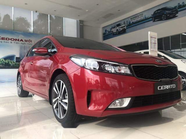 Bán Kia Cerato đời 2018, màu đỏ, 530 triệu