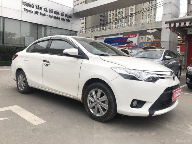 Bán xe Toyota Vios 1.5G AT đời 2017, màu trắng