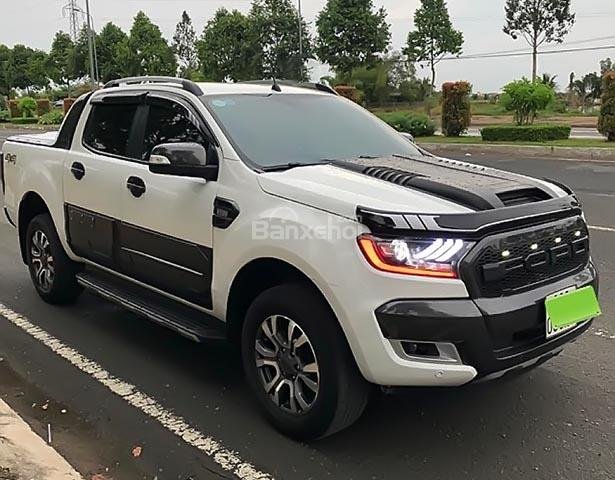 Cần bán lại xe Ford Ranger 3.2 năm 2017, màu trắng, nhập khẩu số tự động0