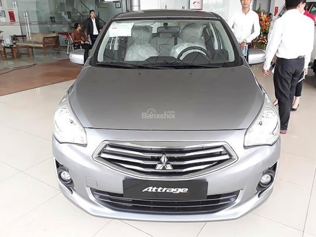 Bán xe Mitsubishi Attrage 1.2 CVT đời 2018, màu xám, nhập khẩu nguyên chiếc