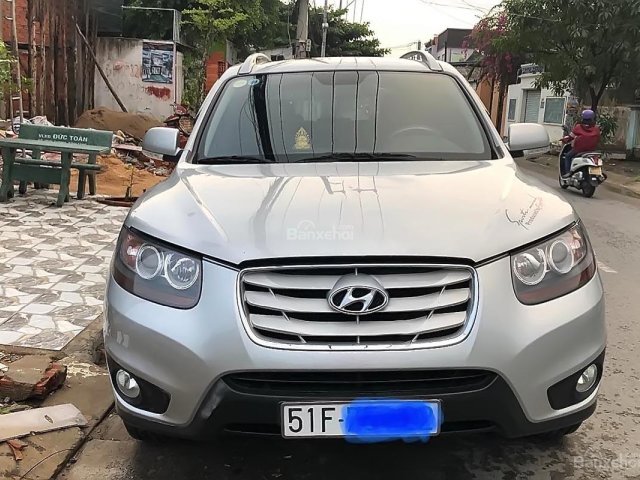 Bán Hyundai Santa Fe đời 2010, màu bạc, nhập khẩu nguyên chiếc chính chủ