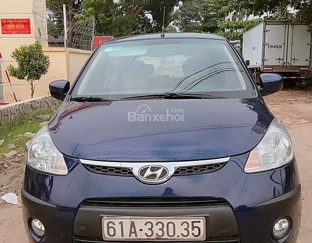 Bán xe Hyundai i10 đời 2010, màu xanh lam, xe nhập, giá tốt