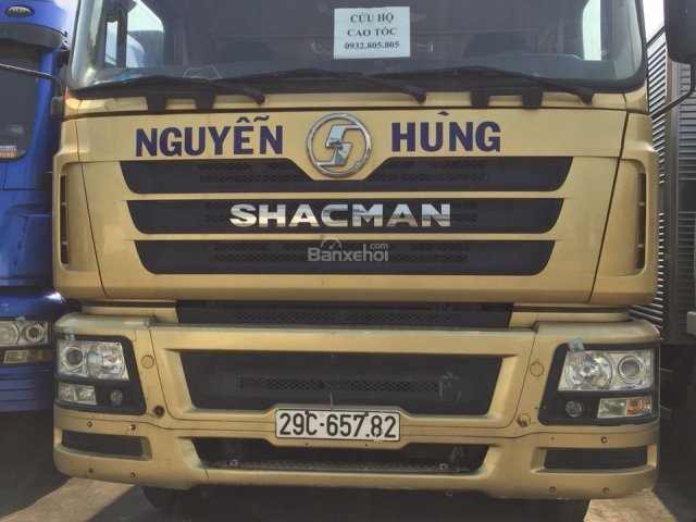 Bán thanh lý xe tải Shacman 4 chân đời 2016 657.82, màu vàng, giá 555 triệu