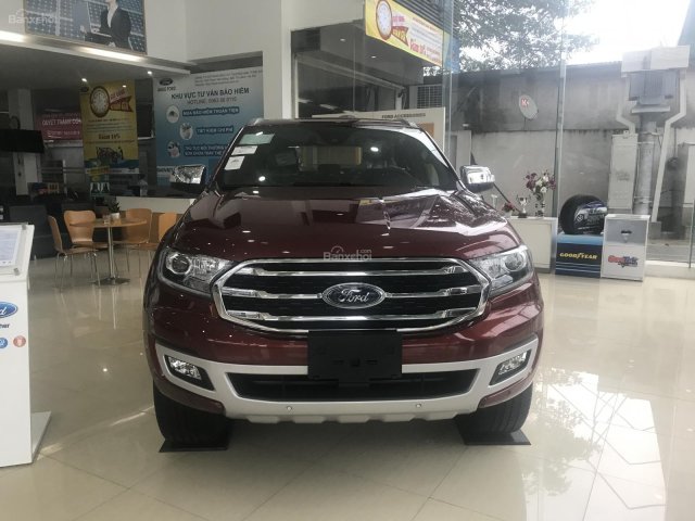 Bán Ford Everest 2.0L Titanium 2018, màu trắng, nhập khẩu nguyên chiếc, liên hệ ngay: 0989.022.295 tại Nam Định