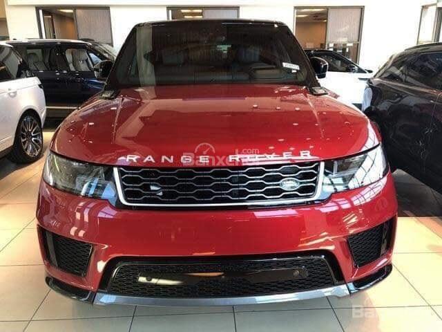 Ranger Rover Sport HSE model 2018, màu đỏ mận, nhập khẩu nguyên chiếc