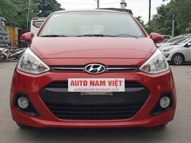 Bán Hyundai Grand i10 1.2AT Hatchback đời 2015, màu đỏ, nhập khẩu nguyên chiếc, 390 triệu