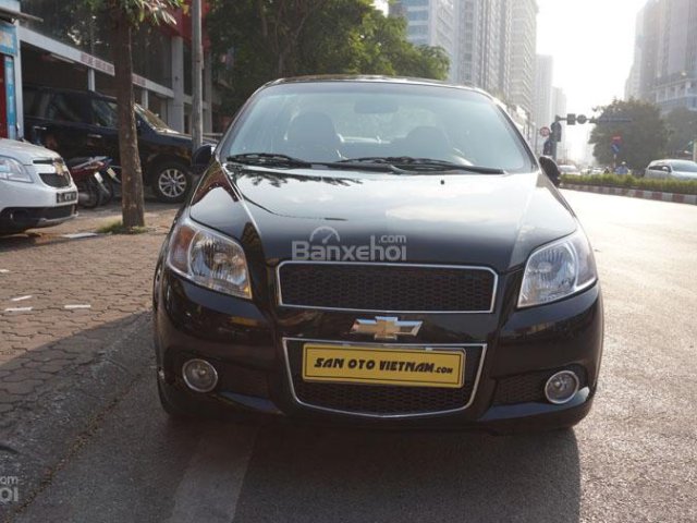 Xe Chevrolet Aveo 1.4 LTZ đời 2017, màu đen, giá tốt