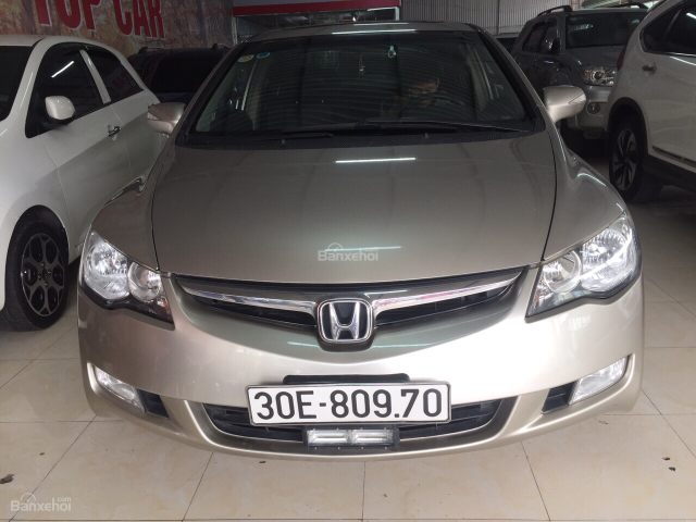 Bán Honda Civic 2.0 tự động sx 2008, xe màu vàng cát