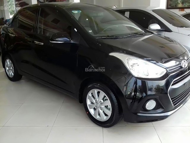 Bán Hyundai Grand i10 1.2 MT đời 2016, màu đen, xe nhập, giá chỉ 358 triệu