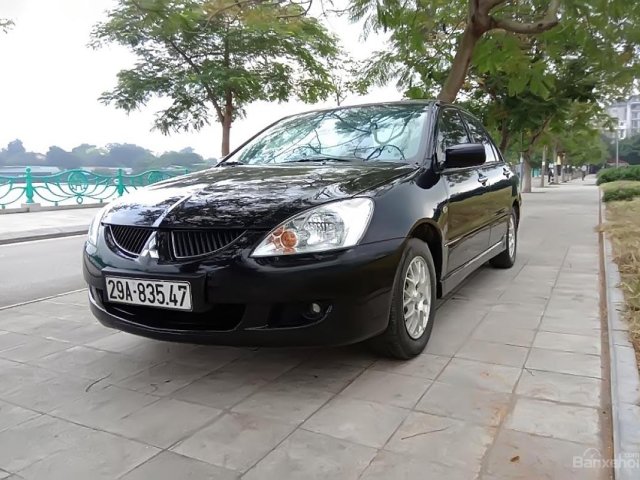 Bán Mitsubishi Lancer Gala GLX 1.6AT đời 2004, màu đen 