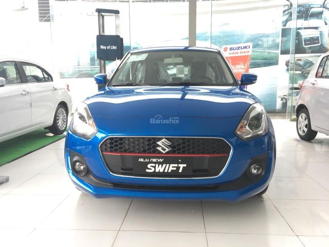 Bán Suzuki Swift GLX 2018, màu xanh, nhập khẩu, giá tốt, xe giao ngay. 0985.547.829