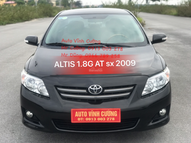 Cần bán xe Toyota Corolla Altis 1.8G AT đời 2009, màu đen0