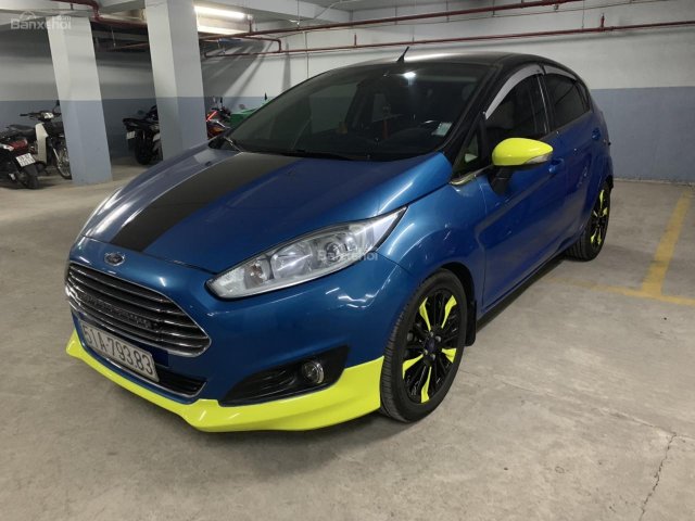 Bán Ford Fiesta S 1.0 AT Ecoboost năm 2014, màu xanh lam đã đi 45.000km