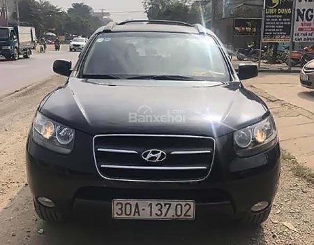 Bán Hyundai Santa Fe màu đen, đời 2008, đăng ký 2008