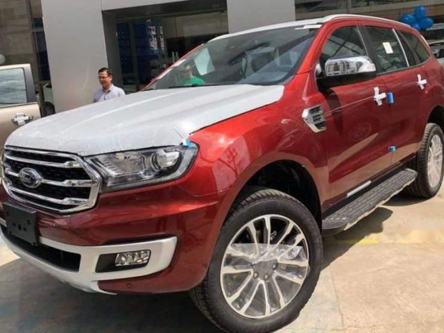 Bán Ford Everest Bi-Turbo năm sản xuất 2018, màu đỏ - Giao xe ngay tại Phú Quốc0