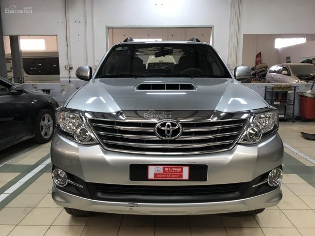 Bán xe Toyota Fortuner 2.5G năm 2015, màu bạc, xe số sàn, chất xe đã được kiểm định giá thương lượng khi xem mua xe
