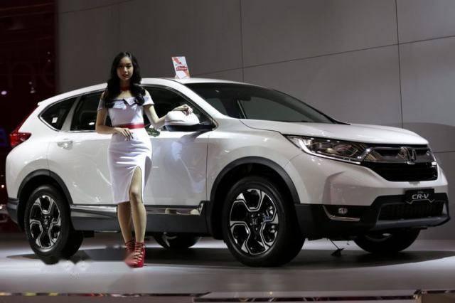 Bán xe Honda CR V model 2019, màu trắng, nhập khẩu