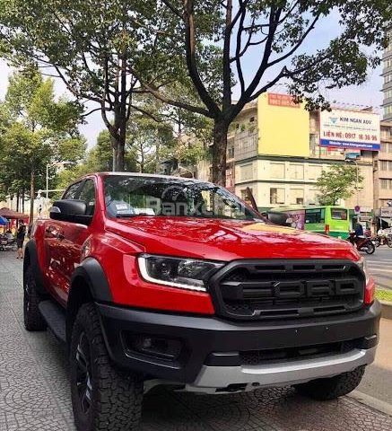 Bán Ford Ranger Raptor sản xuất năm 2018 model 2019, màu đỏ, xe nhập khẩu LH: 0941921742