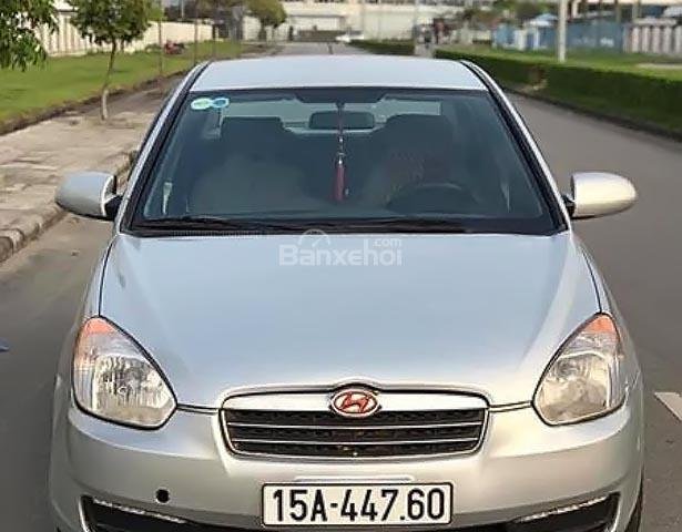 Cần bán lại xe Hyundai Verna 1.4 MT 2008, màu bạc, xe nhập, giá tốt