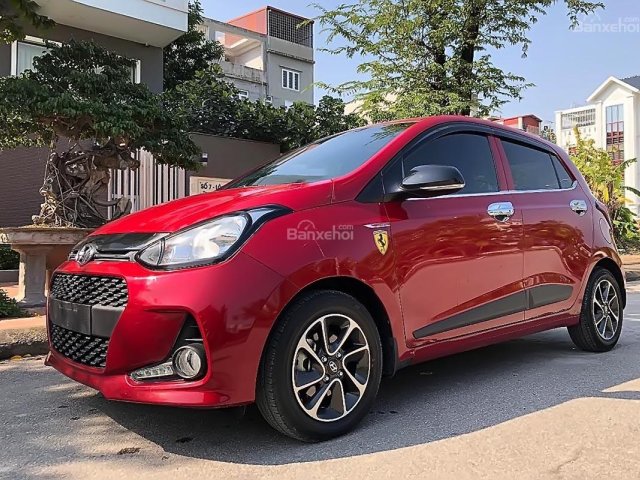 Bán Hyundai Grand i10 1.2 AT sản xuất 2017, màu đỏ