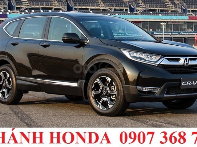 Cần bán Honda CR V G sản xuất năm 2018, màu đen, xe nhập, giao trước tết