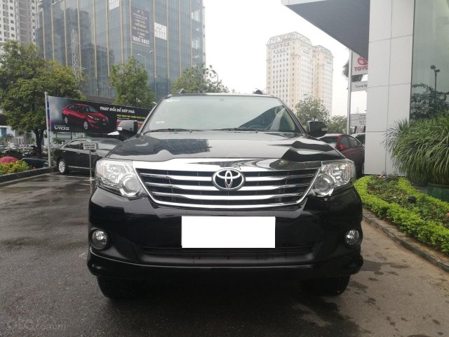 Bán Toyota Fortuner số tự động đời 2014, màu đen, hỗ trợ trả góp cao0