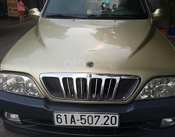 Bán ô tô Ssangyong Musso sản xuất năm 2003, màu vàng, xe nhập chính chủ