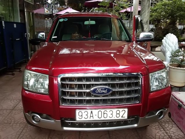 Bán Ford Everest 2.5L 4x2 MT năm 2008, màu đỏ số sàn 