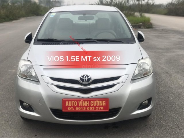 Bán Toyota Vios 1.5E MT sản xuất 2009, màu bạc