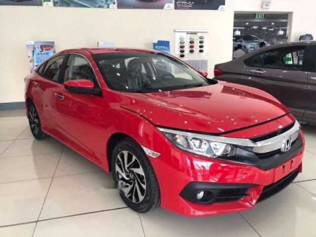 Cần bán xe Honda Civic 1.8E CVT năm sản xuất 2018, màu đỏ, nhập khẩu nguyên chiếc