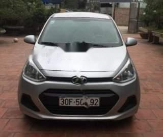 Bán ô tô Hyundai Grand i10 1.0 MT Base sản xuất 2015, màu bạc xe gia đình giá cạnh tranh