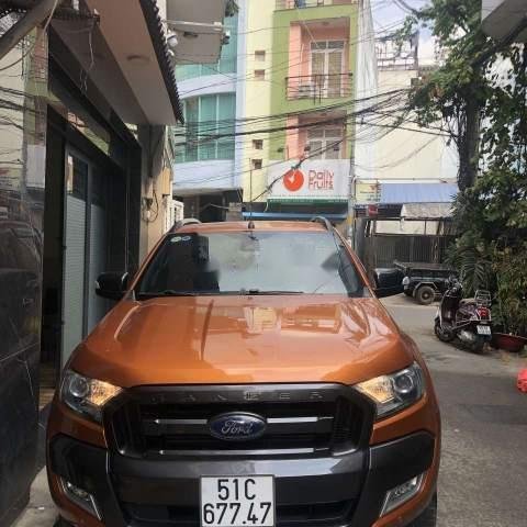 Bán Ford Ranger Wildtrak 3.2AT năm 2015, màu nâu 