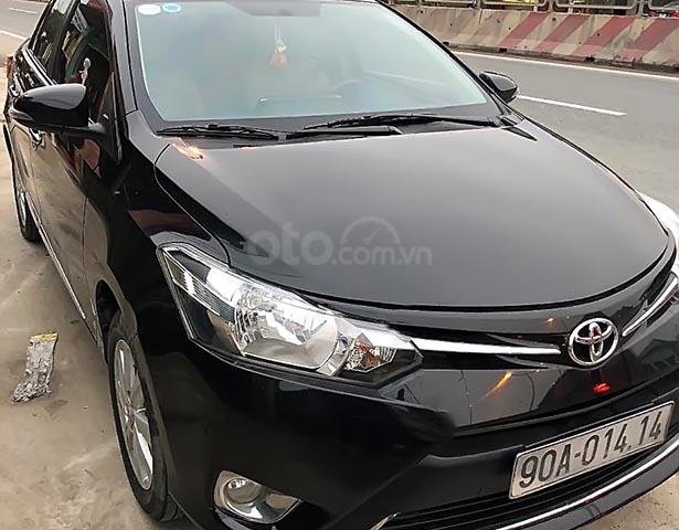 Bán Toyota Vios 1.5E sản xuất 2014, màu đen, giá 415tr0