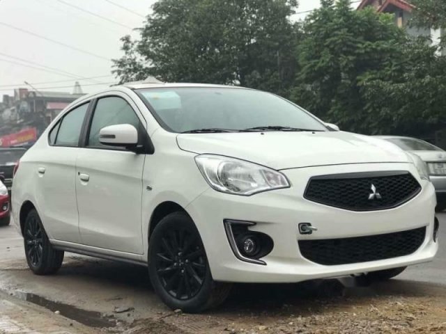 Bán xe Mitsubishi Attrage 1.2 CVT sản xuất 2019, màu trắng, nhập khẩu, 475.5 triệu