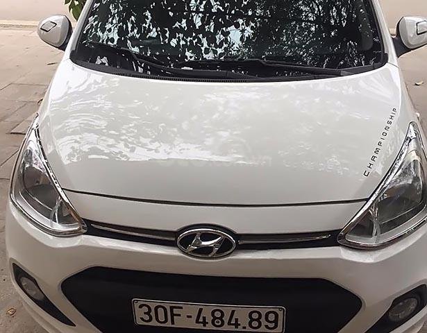 Bán Hyundai Grand i10 1.0 MT sản xuất năm 2014, màu trắng, nhập khẩu Ấn Độ