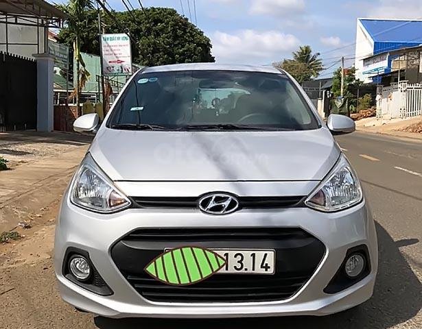 Bán Hyundai Grand i10 1.0 MT năm sản xuất 2015, màu bạc, đăng kí lần đầu tháng 11/2016, nhập Ấn Độ