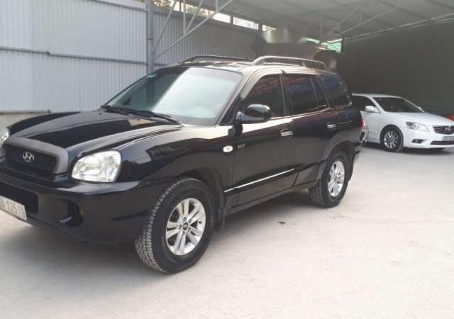 Bán xe Hyundai Santa Fe AT 2004, màu đen, nhập khẩu  