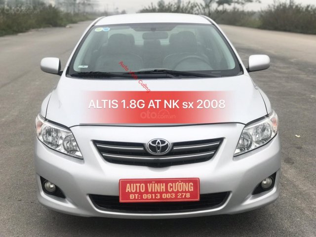 Cần bán xe Toyota Corolla altis 1.8G AT năm sản xuất 2008, màu bạc, nhập khẩu nguyên chiếc