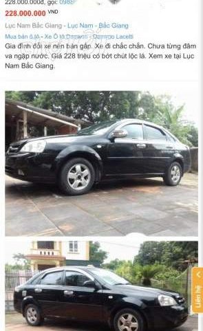 Chính chủ bán Daewoo Lacetti EX đời 2009, màu đen