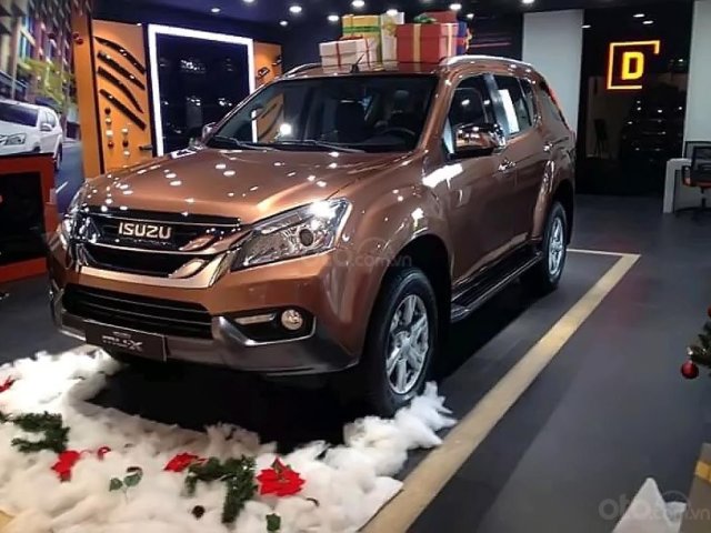 Bán Isuzu mu-X 3.0 4X2 AT đời 2017, màu nâu, nhập khẩu