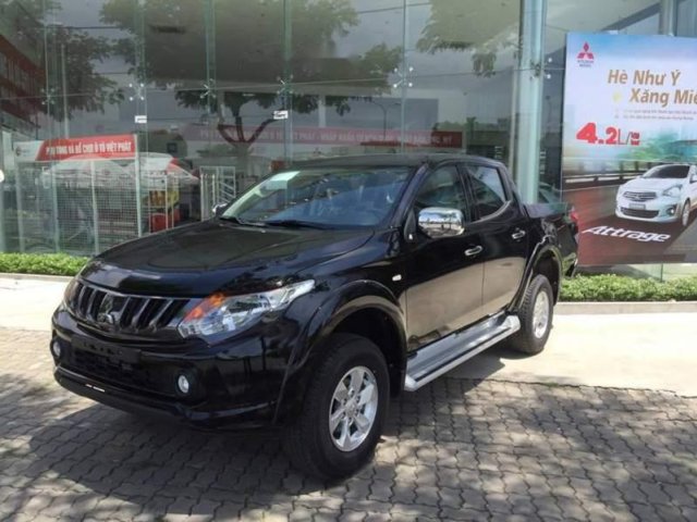 Bán Mitsubishi Triton 2.5 đời 2018, màu đen, nhập khẩu, giá 555.5tr