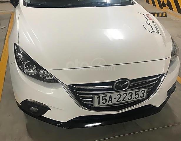 Bán Mazda 3 2015, màu trắng, xe đảm bảo zin A -Z