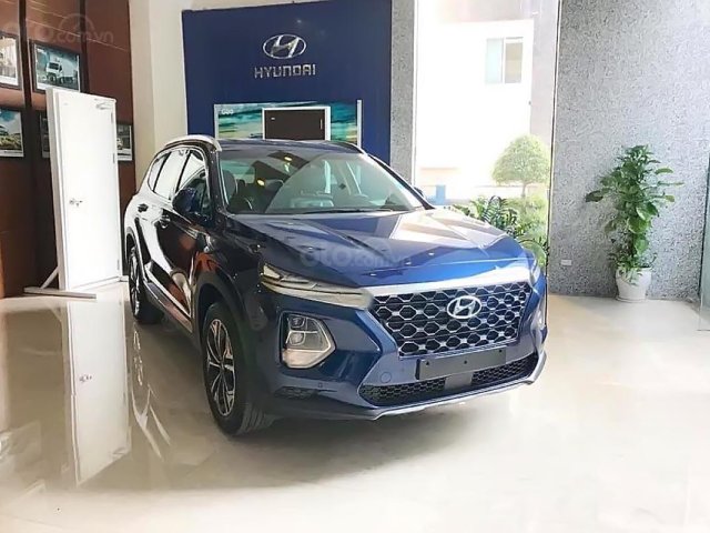 Bán Hyundai Santa Fe 2.4L HTRAC đời 2019, màu xanh lam