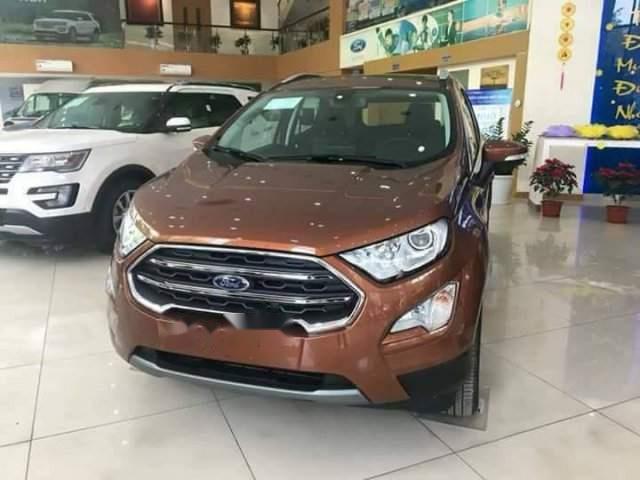 Bán Ford EcoSport Titanium 2018, màu nâu, nhập khẩu0