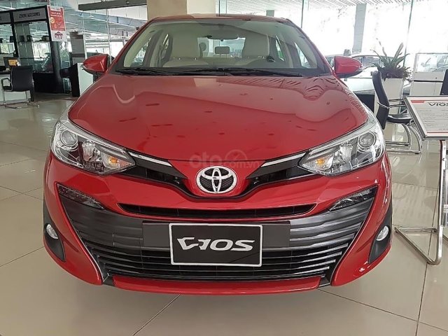 Bán ô tô Toyota Vios 1.5G sản xuất năm 2019, màu đỏ, 586tr