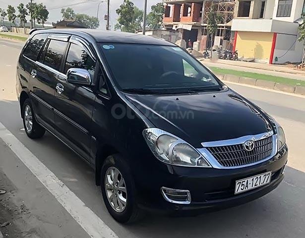 Bán xe Toyota Innova G sản xuất năm 2007, màu đen chính chủ, 318 triệu