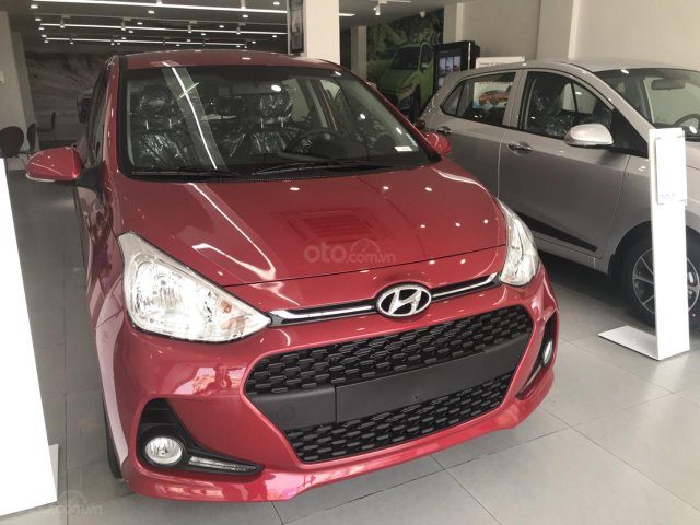 Bán xe Hyundai Grand i10 1.2AT 2019, màu đỏ giá tốt, KM hấp dẫn, trả góp tới 80%0